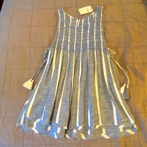 NWT Free People tunic tie side top beach cover-up size XS